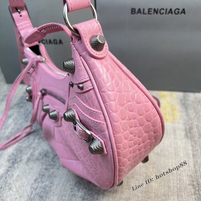 Balenciaga專櫃爆款Le Cagole半月牙腋下包 巴黎世家大號餃子包單肩包 fyj1330